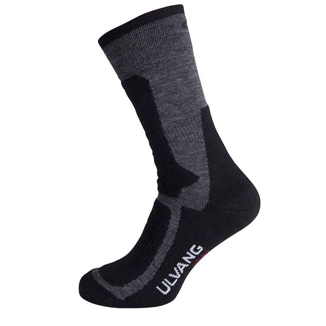 Ulvang Hiking Merino Uldstrømper  Sort-34-36 Herretøj