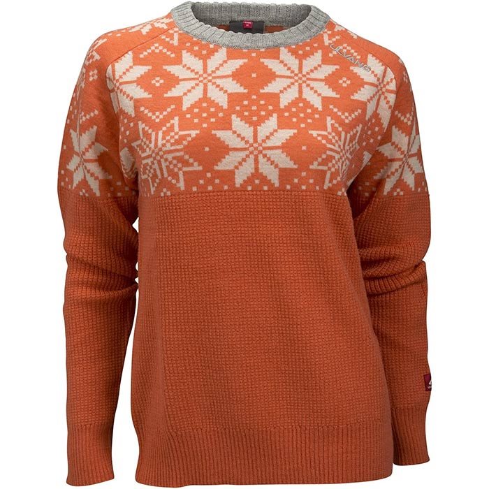 Ulvang Rav Kiby Round Neck Dame 100  Uld  Persimon-  Trøjer