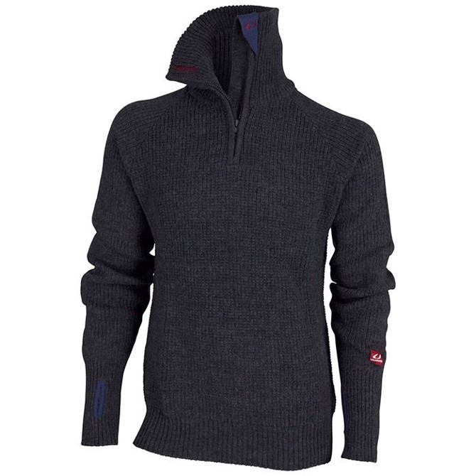 Ulvang Rav Sweater   Zip Uldtrøje-sort Melange-  Trøjer