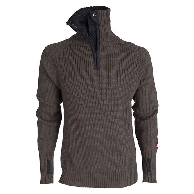 Ulvang Rav Sweater   Zip Uldtrøje-tea Green Charcoal Melange-  Trøjer