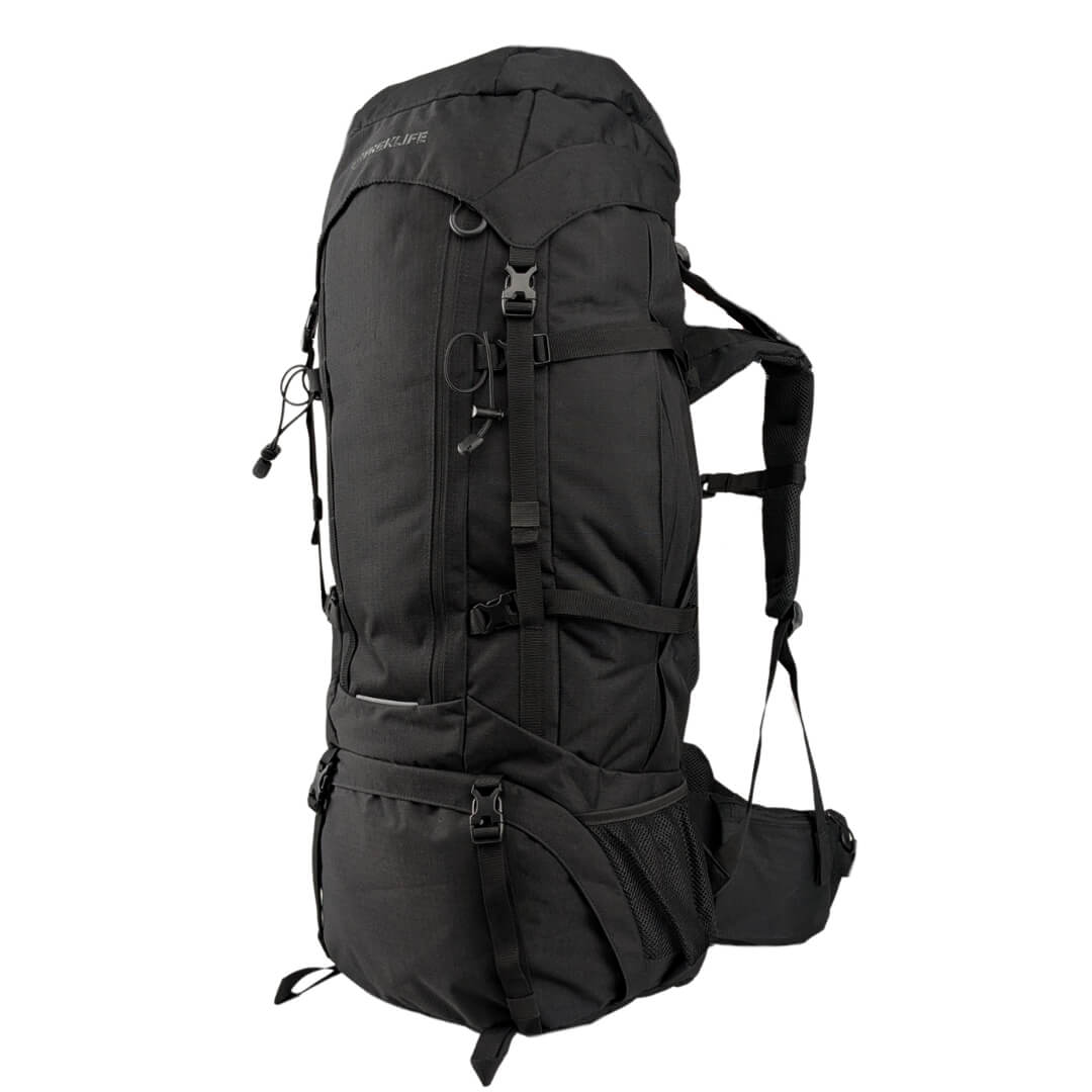 Vandrerygsæk Treklife Backpacker 75l Sort