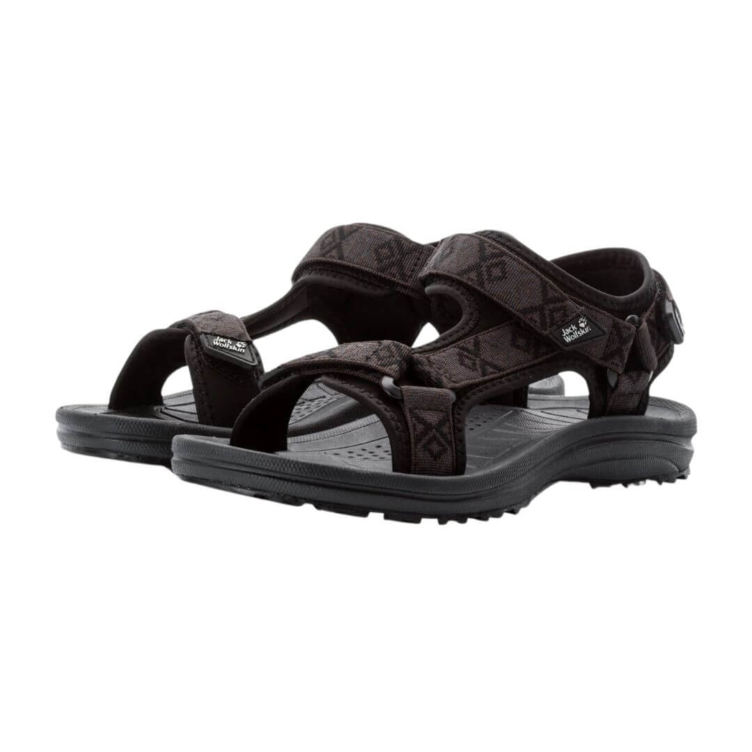 Vandresandaler Dame Jack Wolfskin Wave Breaker Sort