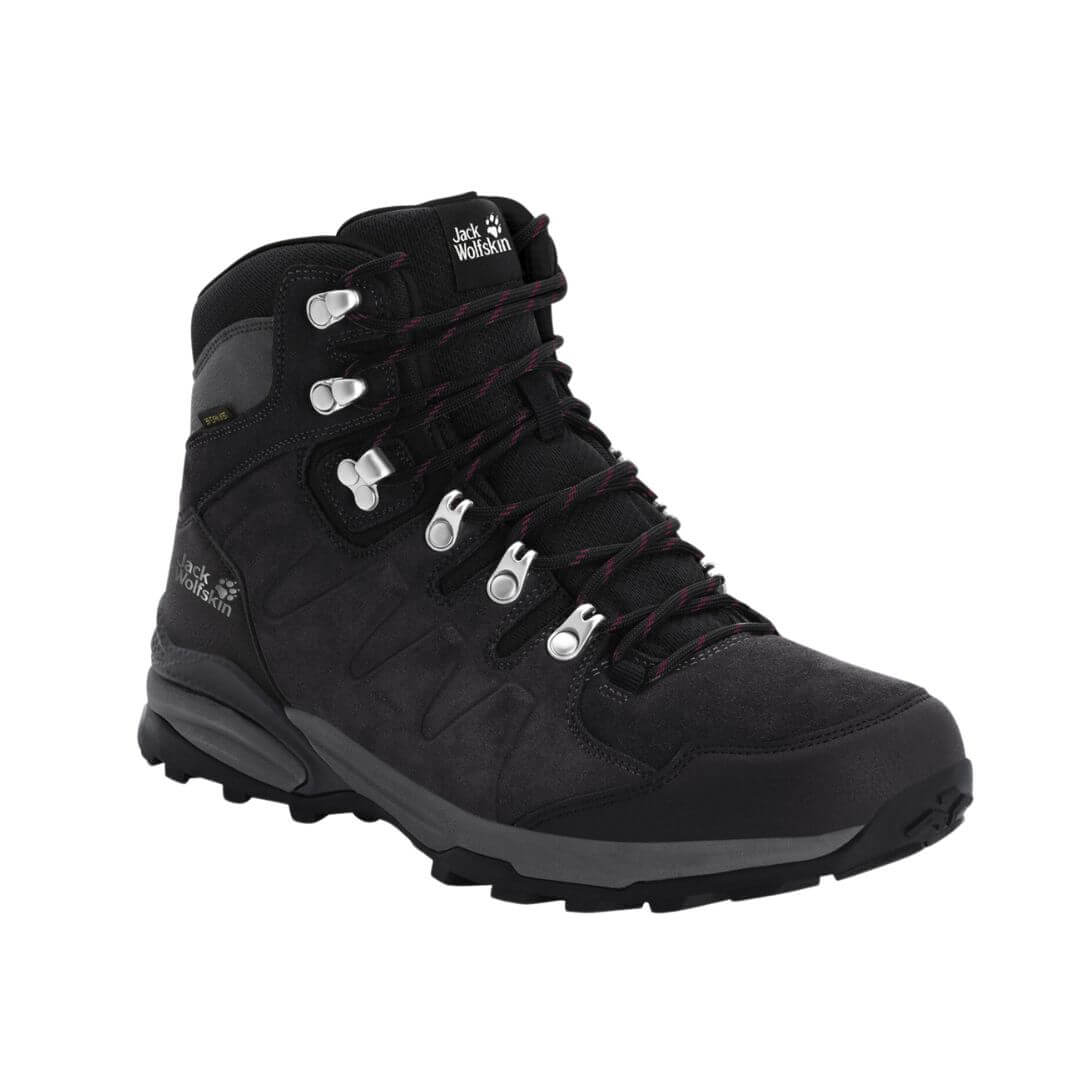 Vandresko Dame Jack Wolfskin Refugio Texapore Mid   Mørkegrå