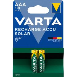 Varta Recharge Charge Accu Solar Aaa 550mah   Pack Batteri