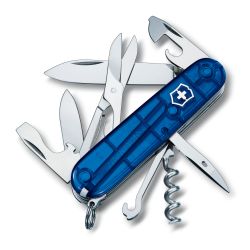 Victorinox Swiss Army Knife Climber  Blue Translucent  91   Multitool
