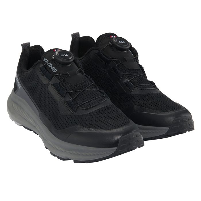 Viking Motion Low Boa Herre   Mænd  Black Charcoal-47 Vandresko