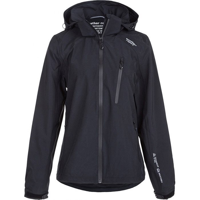 Weather Report Brunia   Awg Regnjakke Dame 15 000mm-sort-38 Regntøj  Poncho