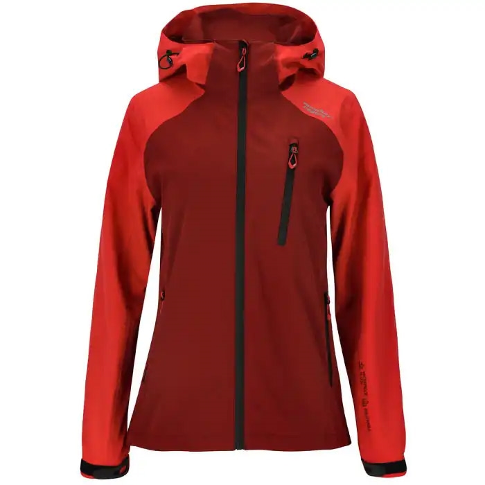 Weather Report Brunia   Awg Regnjakke Dame 15 000mm-rococco Rød-38 Regntøj  Poncho