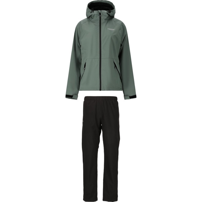 Weather Report Gust Kvinder   Damer Regnsæt 10 000mm-balsam Green-38 Regntøj  Poncho
