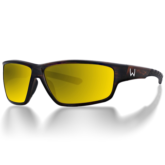 Westin W6 Sport 20  Matte Brown Stripe   Brown    Yellow    Green Fiskebriller